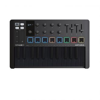 Arturia MiniLab 3 Deep Black MIDI Controller