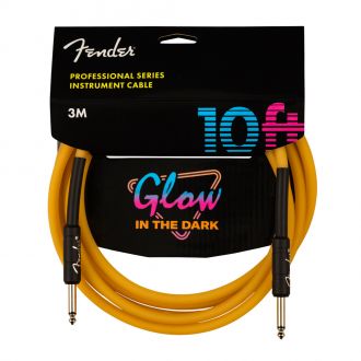 Fender Professional Glow in the Dark Orange 3m Instrument Cable